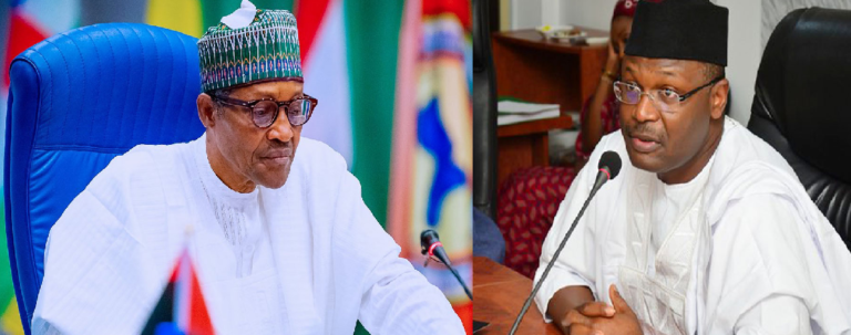 President Buhari Holds Meeting with INEC Chairman Ahead of Presidential Elections