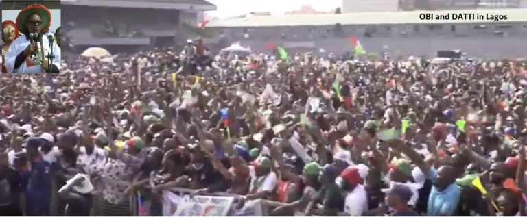 LP Rally in Lagos: Highlights of Obi & Datti in Lagos