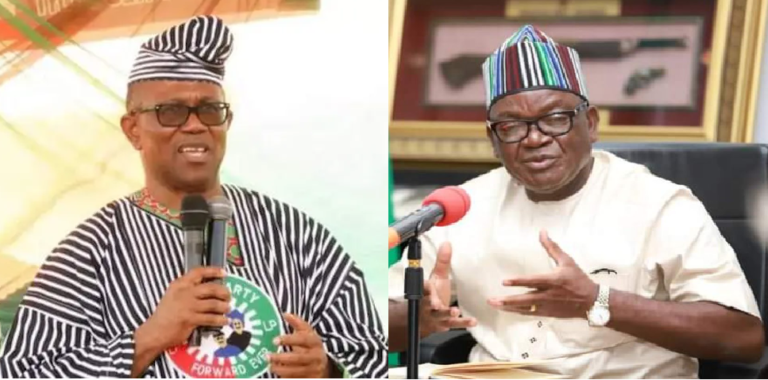 Governor Ortom pledges support for Peter Obi’s presidential ambition, emphasizes the opportunity for an Igbo President