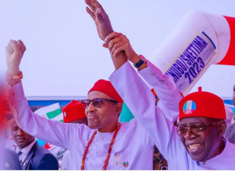 Tinubu to Buhari: “As You Work hard for me, I will work hard for Nigeria.”