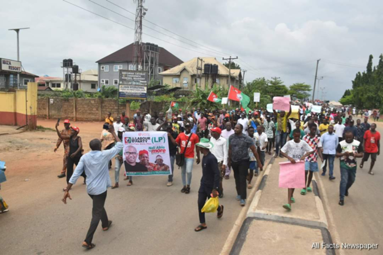 The Streets Are Occupied In Protest – Abia state