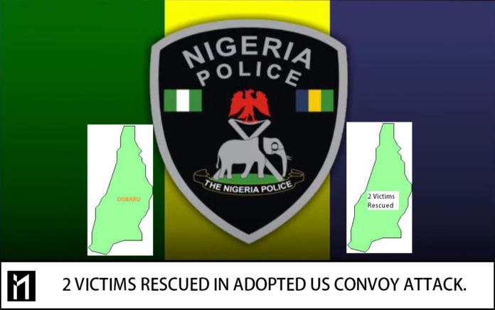Just In - Joint Security Forces have rescued two (2) victims adopted in Ogbaru Local Government Area of Anambra State.