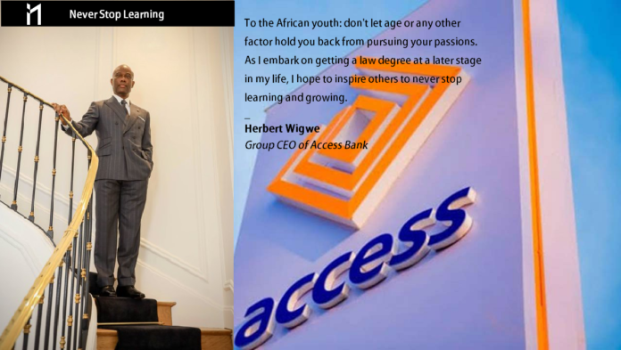 Herbert Wigwe, the Access Bank CEO, in an exciting post shared via his Twitter handle, disclosed his desire to get a new degree.