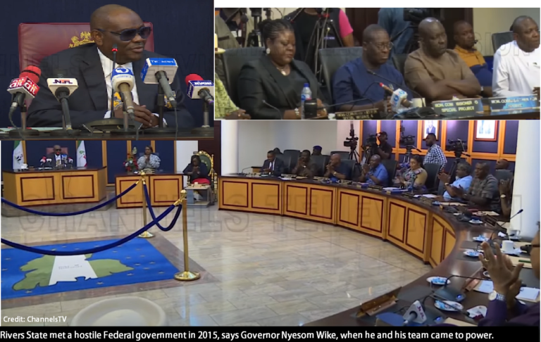 Rivers State met a hostile Federal government in 2015, says Governor Nyesom Wike, when he and his team came to power.