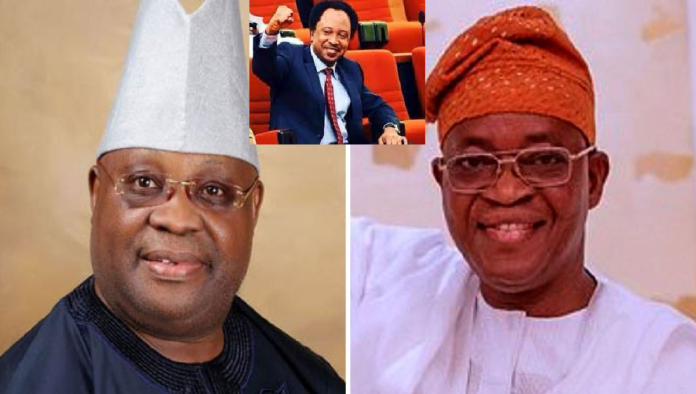 As the Supreme Court decides, former Senator Shehu Sani has declared his support for the elected Osun state governor, Ademola Adeleke.