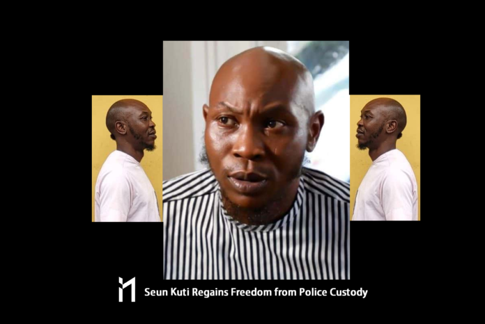 Seun Kuti Regains Freedom from Police Custody. His attorney confirmed this and said he was released on Tuesday.