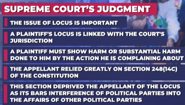 Supreme Court dismissed the PDP's suit against the eligibility of APC Vice President-Elect Kashim Shettima to contest...