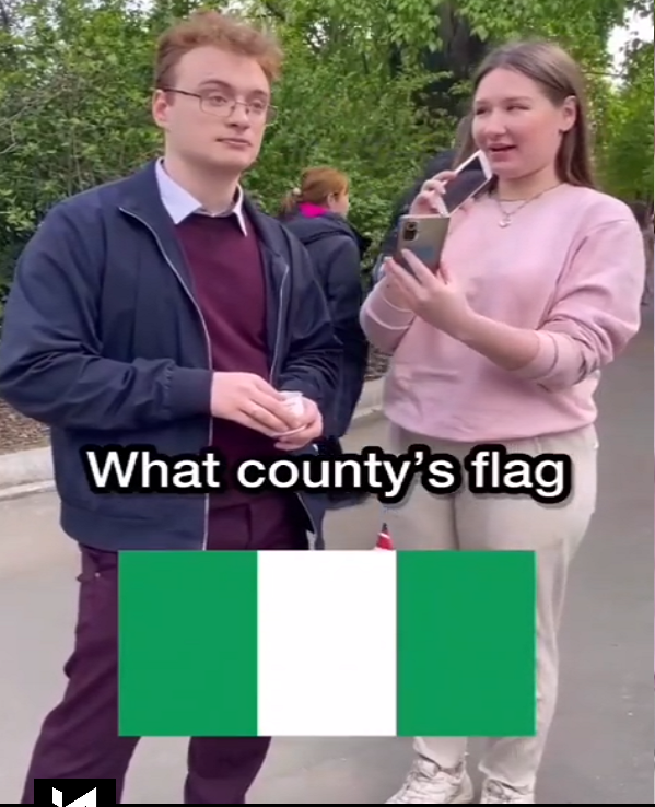 Nigeria's flag identification seems to be very difficult for lots of non-Nigerian to identify. There is a video showing this reality. 