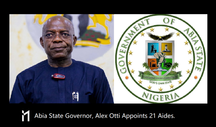 Abia State Governor Alex Otti, barely 5days after he was inaugurated, has appointed special advisers and senior special assistants.