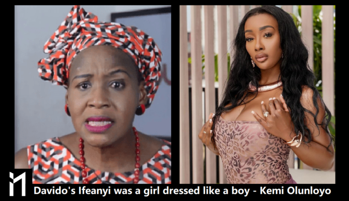 Davido's Ifeanyi was a girl dressed like a boy. According to @Kemiolunloyo, tweeted that Ifeanyi Adeleke was a girl dressed like a boy...