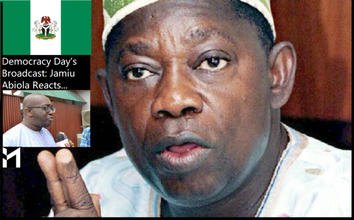 Democracy Day's broadcast by President Bola Tinubu is a relief for me, says Jamiu Abiola, the first son of the late Kudira and MKO Abiola.
