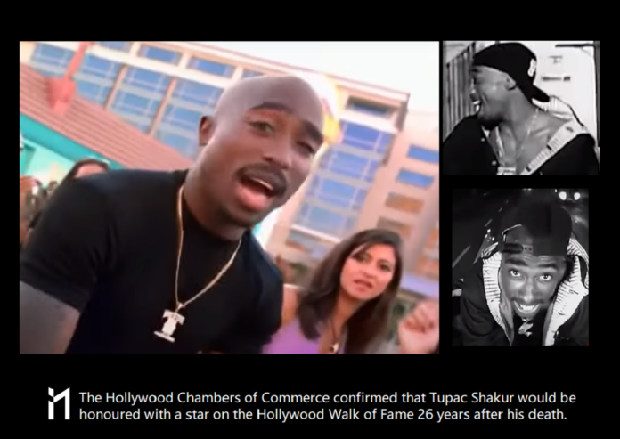 Hollywood Walk of Fame for Tupac. The Hollywood Chambers of Commerce confirmed that Tupac Shakur would be honoured with a star...