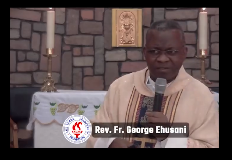 No Government Official Uses 3 Vehicles, Fr. George. A Catholic, Reverend Father George Ehusani, said no government official...