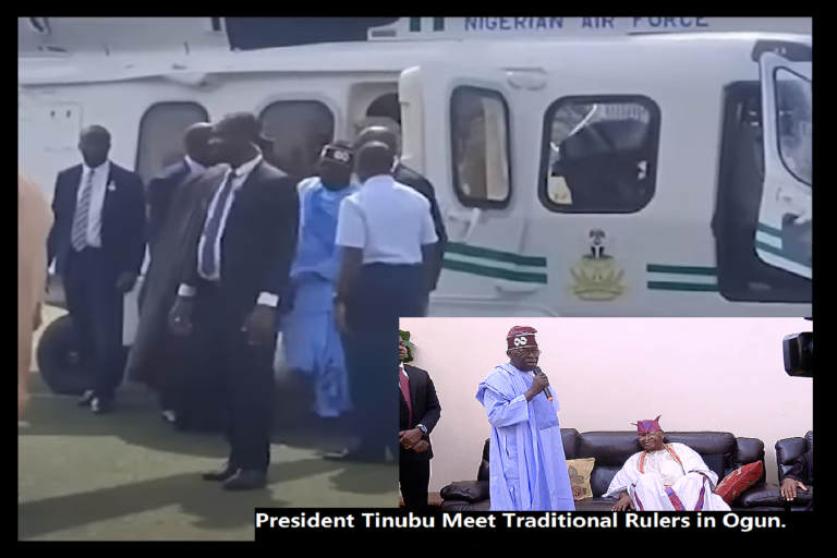 President Tinubu Meet Traditional Rulers in Ogun State. President Bola Tinubu is currently on a private visit to some Monarch in the state.