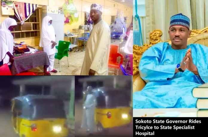 Sokoto State Governor, Ahmad Aliyu, paid an unscheduled visit to the state specialist hospital at night to confirm complaints he heard.