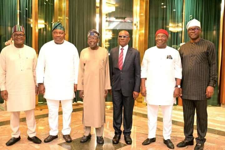 Photo Story: President Bola Tinubu on Thursday, had a meeting with the 5 governors of the PDP at the Presidential Villa in Abuja.