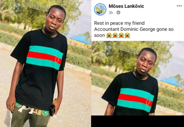 Taraba State University Student, Dominic George, dies a day to his graduation. He was an Accounting student of the university.